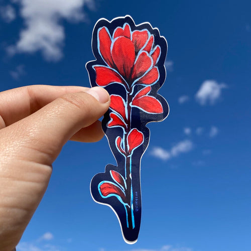 "Indian Paintbrush" Sticker by Riley Lubich