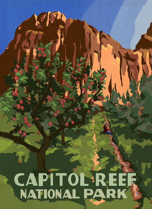 "Capitol Reef" Print By Laurel Hagen