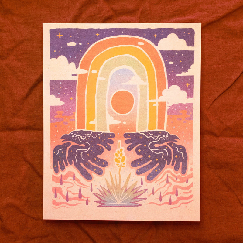 "Monsoon Song" 8x10” Art Print by Pine Bones