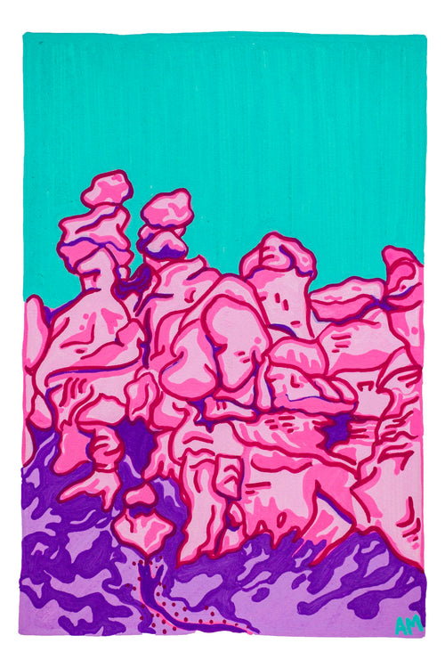 "Goblins in Pink" Art Print by Abster Artz