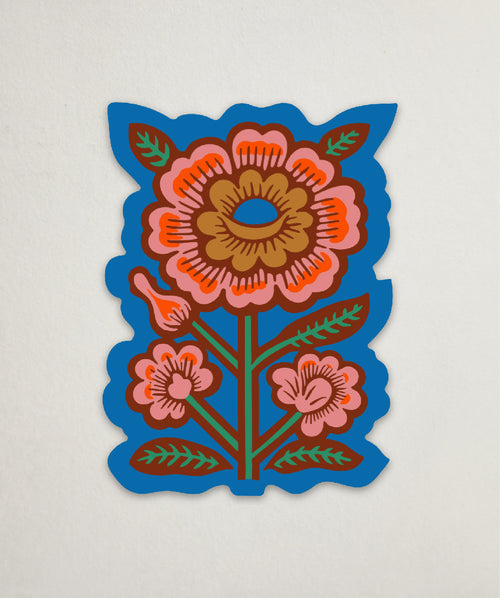"Folk Flower" Sticker by Holli Zollinger