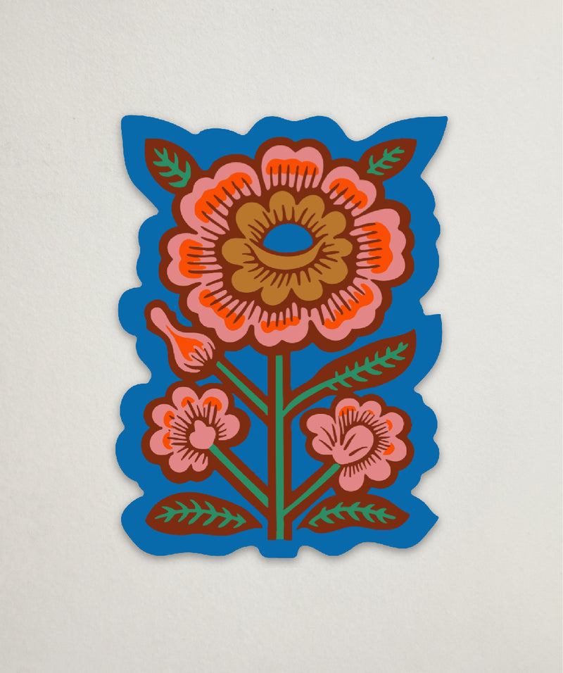 "Folk Flower" Sticker by Holli Zollinger
