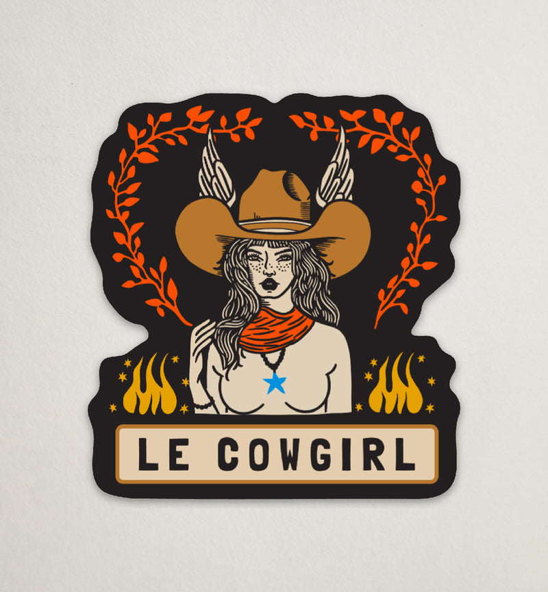 "Le Cowgirl" Sticker by Holli Zollinger