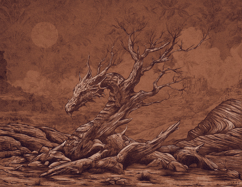 "Juniper Dragon" Art By Issa Designs