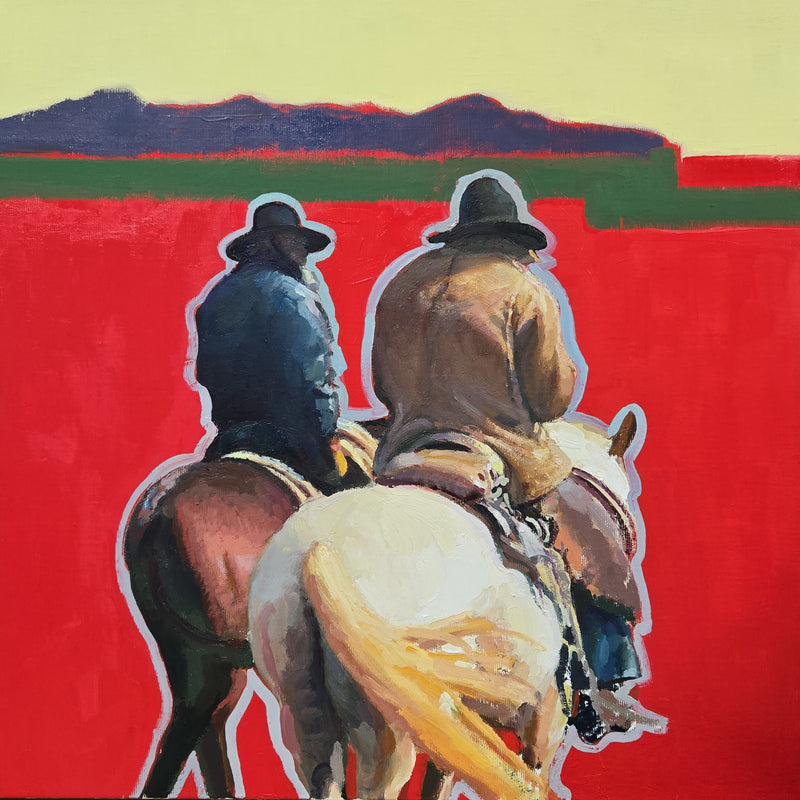"Pulp Cowboys No. 3" Original Painting by Antonio Savarese