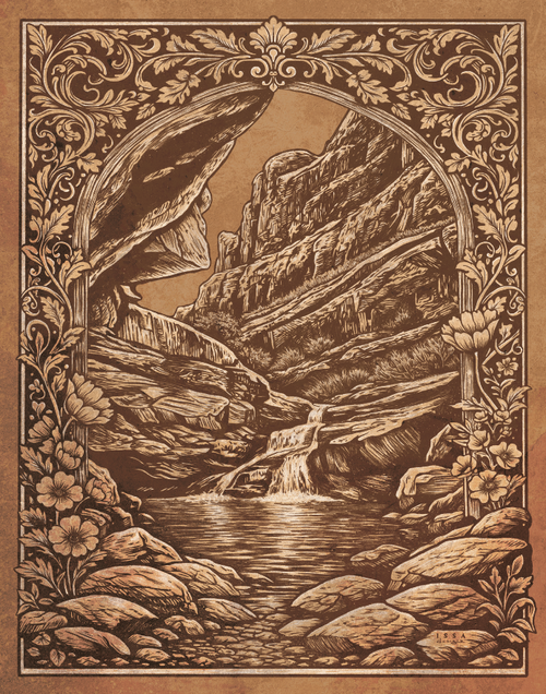 "Mill Creek" Art By Issa Designs