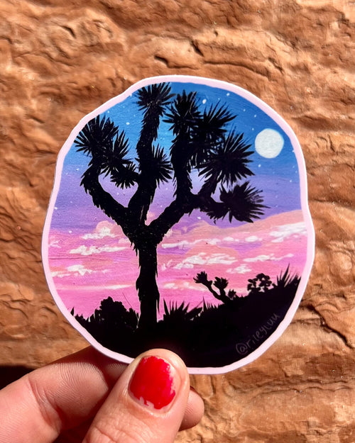"Joshua Tree" Sticker by Riley Lubich