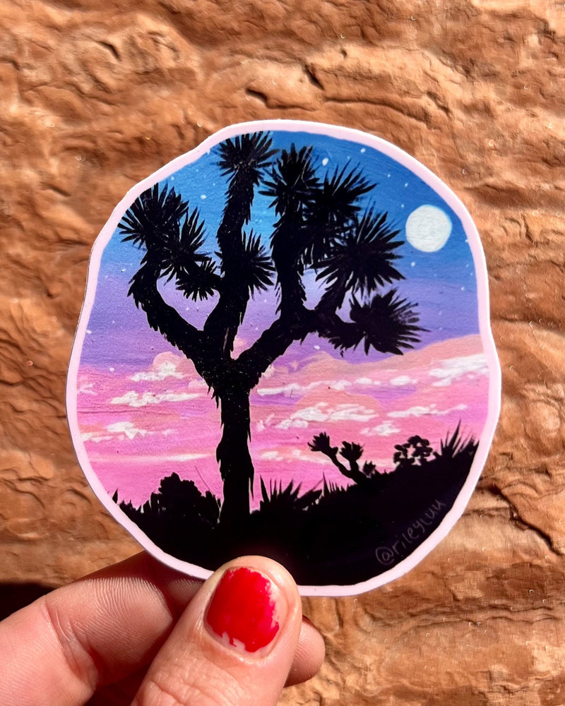 "Joshua Tree" Sticker by Riley Lubich