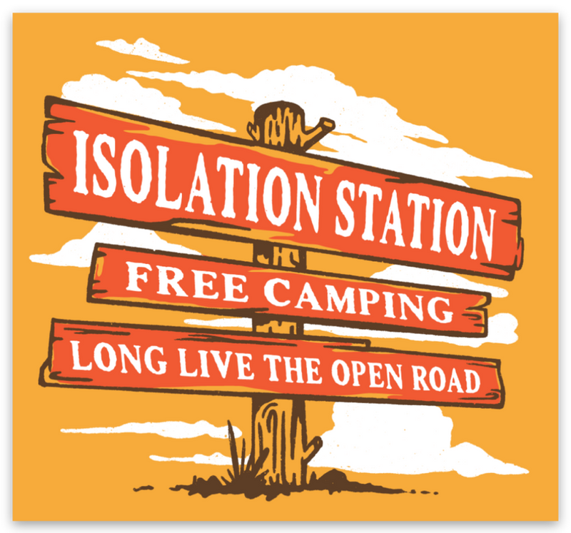 "Isolation Station" Sticker By Karissa DeDecker