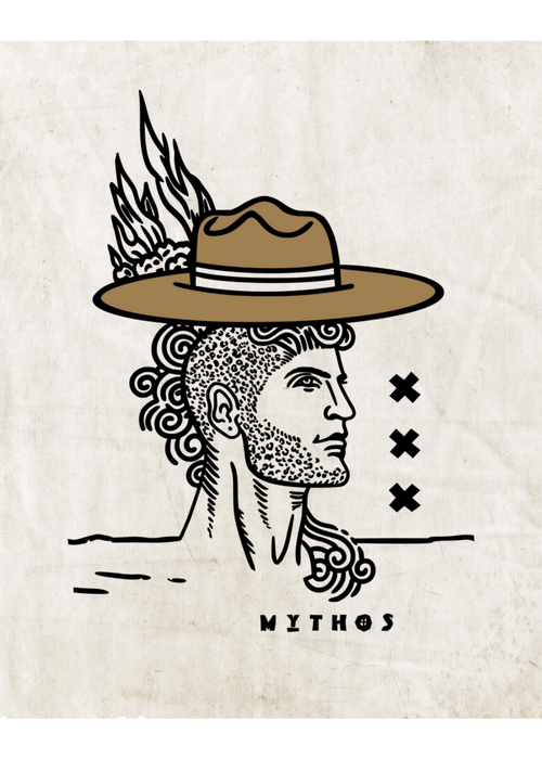 "Mythos Man" Postcard By Holli Zollinger