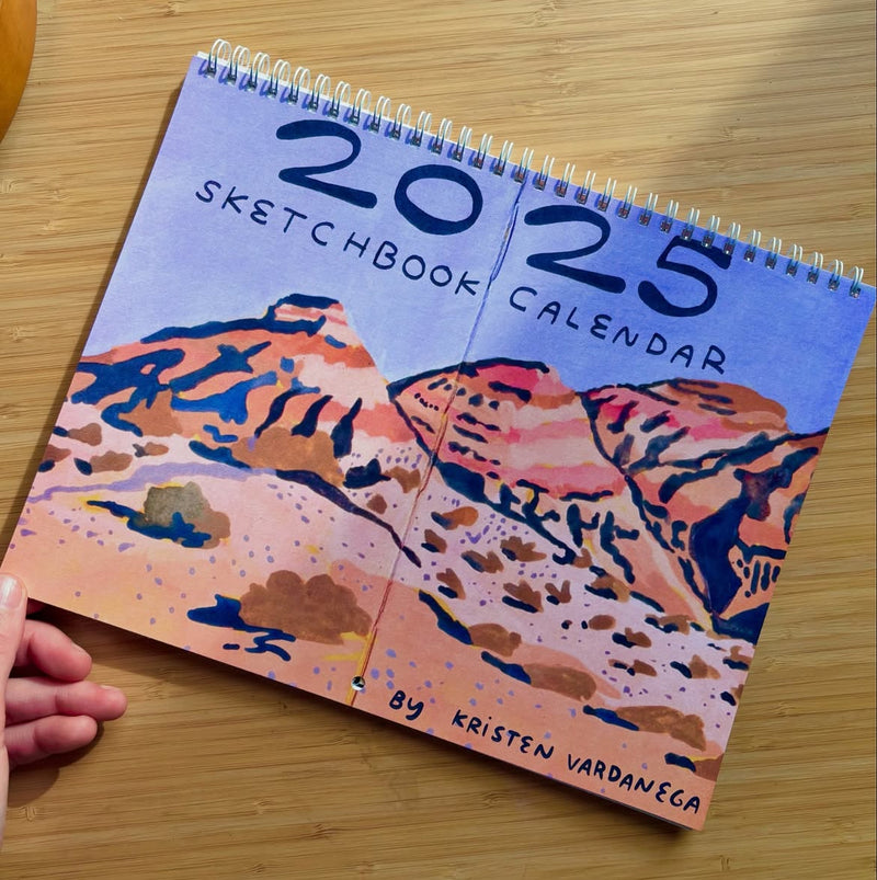 2025 Sketchbook Calendar by Kristen Vardanega