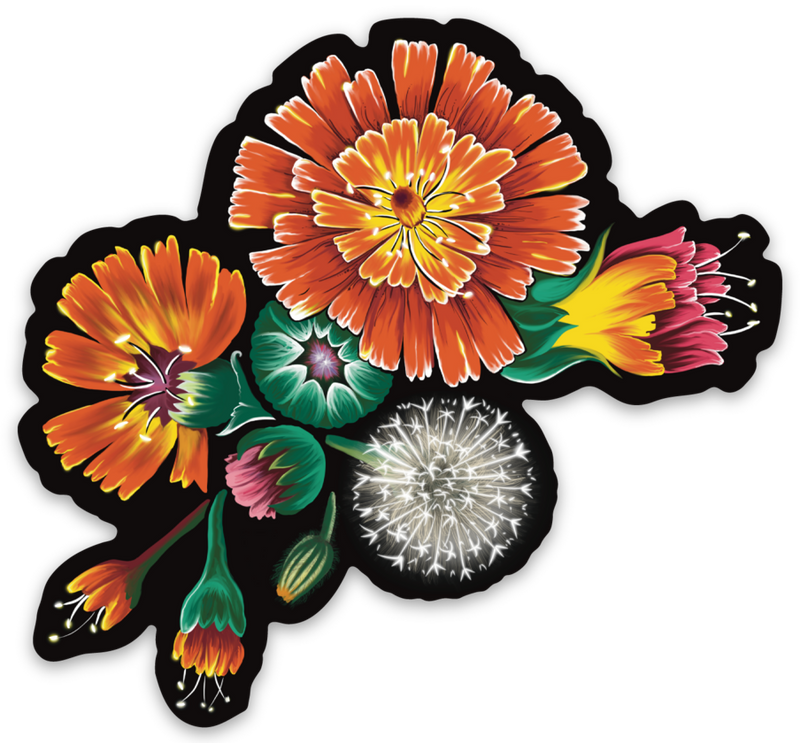 "Hawkweed" Sticker By Tamar Phillips