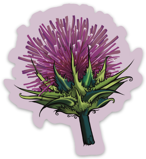 "Thistle" Sticker By Tamar Phillips