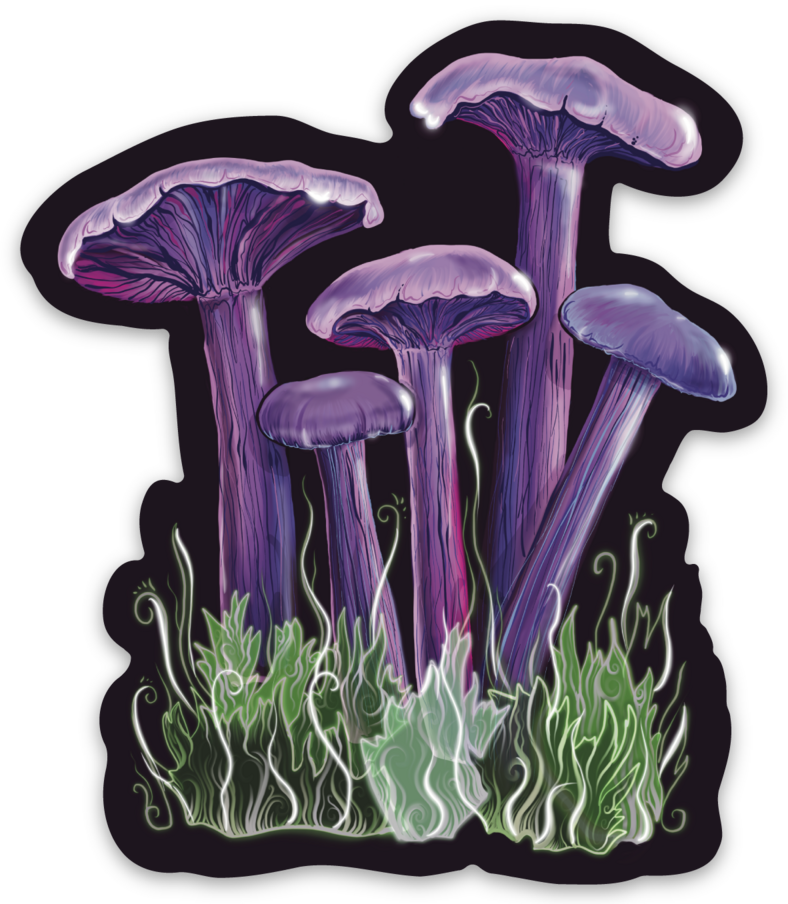 "Amethyst Deceiver" Sticker By Tamar Phillips