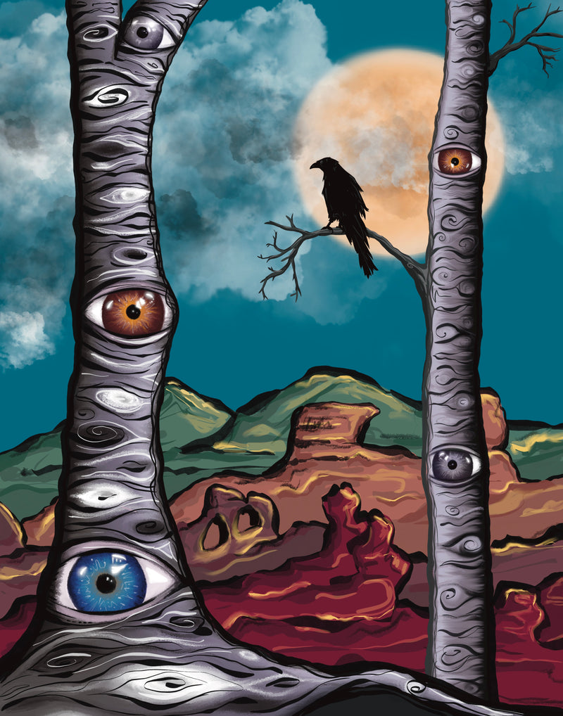 "Aspen Eyes" Art Print by Tamar Phillips